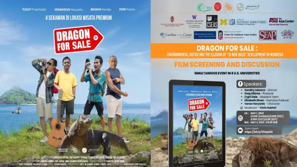Film Dragon for Sale Akan Ditayangkan dan Didiskusikan di 8 Universitas di AS (Sumber : Twitter @Dandhy_Laksono)