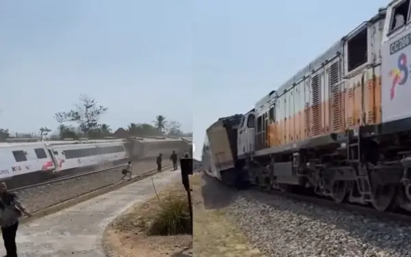 Direktur Utama PT Kereta Api Indonesia (Persero) Didiek Hartantyo memastikan tidak ada satu korban pun dalam kecelakaan anjloknya KA Argo Semeru dan Argo Wilis (Sumber : Istimewa)