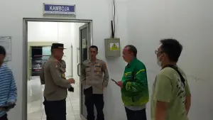 Korban duel maut antarpelajar SMP di Cikembar Sukabumi dipulasara di RSUD Syamsudin SH. (Sumber : Istimewa)