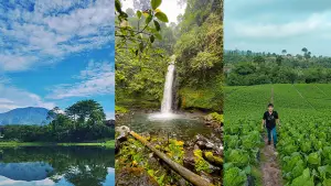 Menghabiskan libur lebaran di Sukabumi dengan mengunjungi wisata bertema alam adalah pilihan yang tepat! (Sumber : Instagram/@mauludinisme/@bhilleyaaa/@m.naufalaldrian).