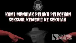 Potongan flyer digital yang memprotes kembalinya guru cabul ke SMAN 3 Sukabumi (Sumber : dok aliansi pelajar sukabumi)
