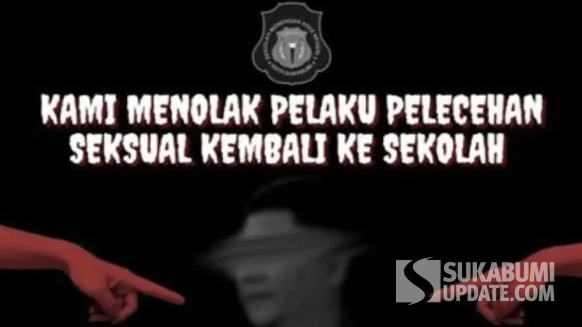 Potongan flyer digital yang memprotes kembalinya guru cabul ke SMAN 3 Sukabumi (Sumber : dok aliansi pelajar sukabumi)