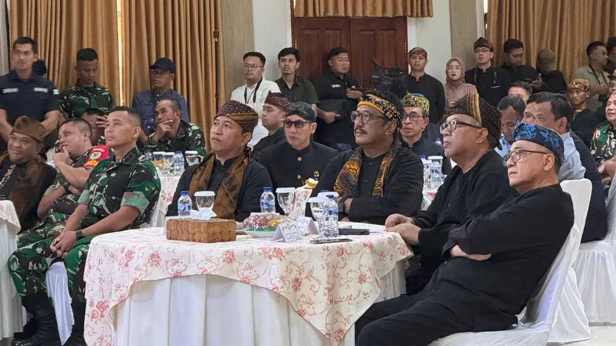 Ketua DPC PKB Kabupaten Sukabumi, Hasim Adnan, menghadiri pisah sambut Bupati dan Wakil Bupatei Sukabumi, di Palabuhanratu, Kabupaten Sukabumi, Kamis (17/04/2025). (Sumber : Istimewa)