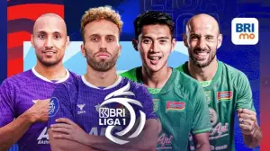 Persik Kediri vs Persebaya Surabaya di Liga 1 2024/2025 (Sumber : Vidio)
