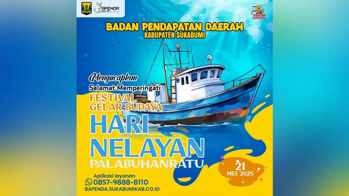 Bapenda Kabupaten Sukabumi Ucapkan Selamat atas Terselenggaranya Hari Nelayan Palabuhanratu 2025