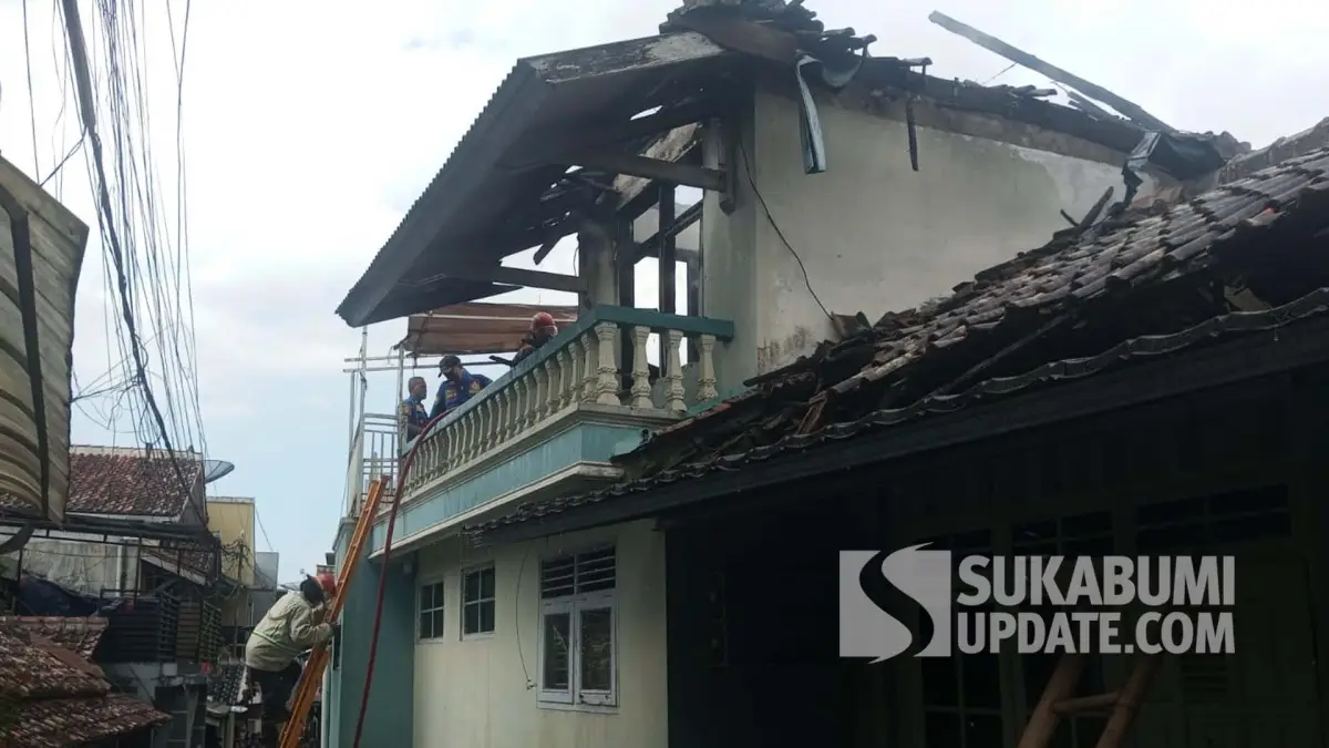 Kebakaran di Panjalu Sukabumi, Anak Main Korek Api Hanguskan Lantai Dua Rumah