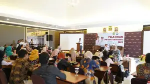 Sebanyak 30 Pelaku UMKM Kota Sukabumi ikuti pelatihan Inkubator Bisnis yang diselenggarakan oleh Diskumindag | Foto : Dokpim