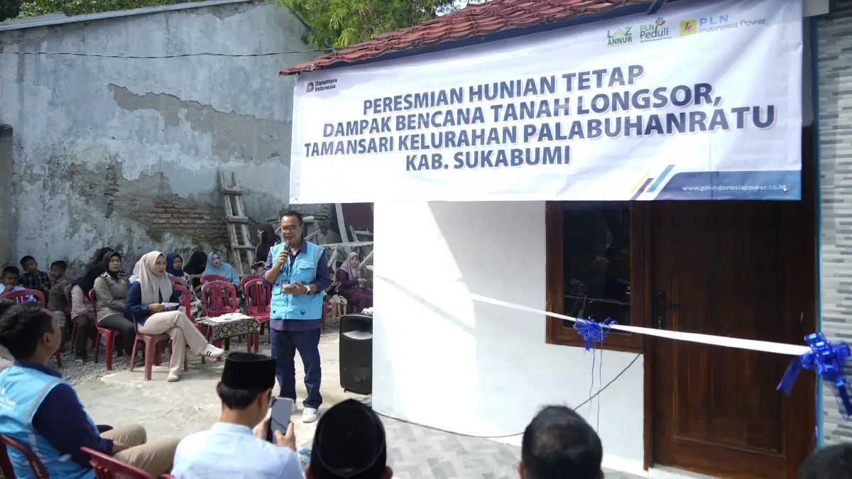 Kepedulian dan Harapan: PLN Indonesia Power Resmikan Hunian Tetap Korban Bencana di Palabuhanratu Sukabumi