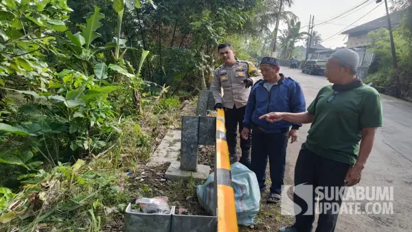 Lokasi penemuan bayi perempuan dalam kantung kresek di Koleberes, Warudoyong, Kota Sukabumi | Foto : Asep Awaludin