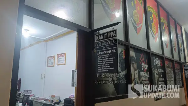 Ruang Unit Perlindungan Perempuan dan Anak (PPA) Satreskrim Polres Sukabumi | Foto : Ilyas Supendi