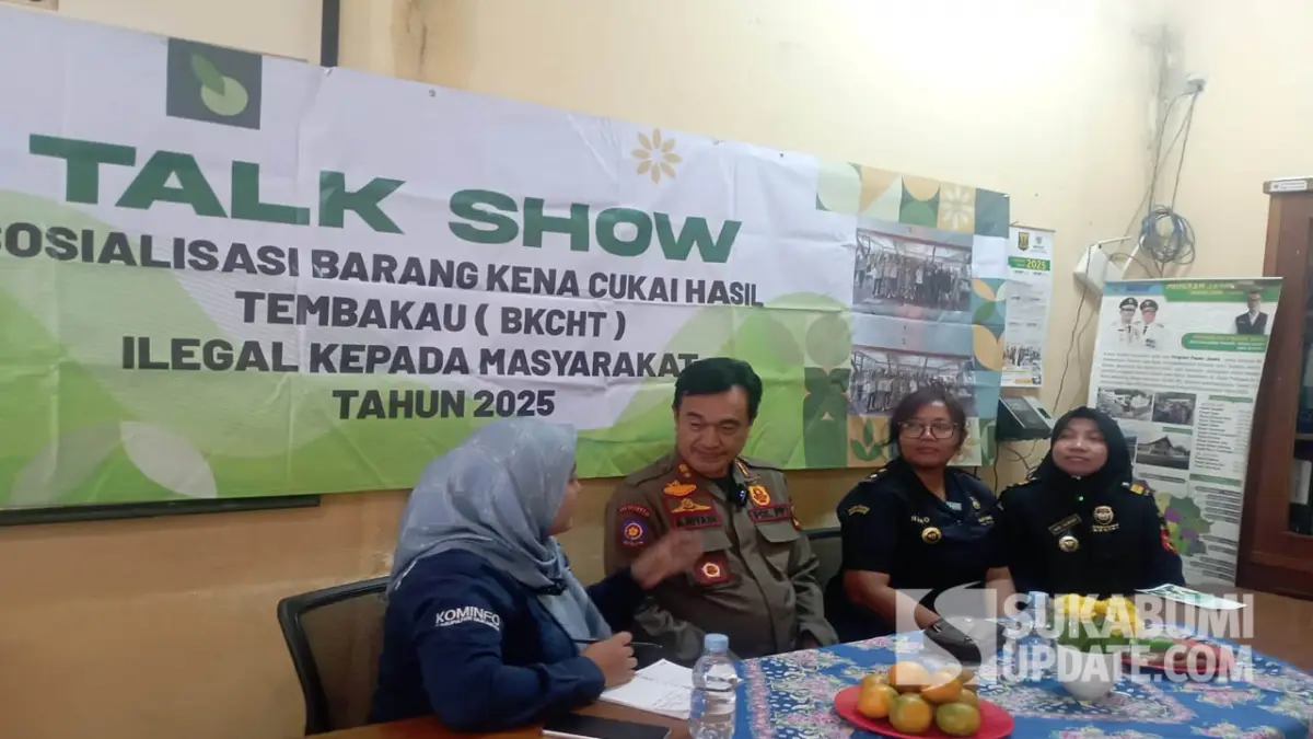 UPTD Pasar Cicurug Sukabumi Dikunjungi Bea Cukai dan Satpol PP: Sosialisasi Bahaya Rokok Ilegal