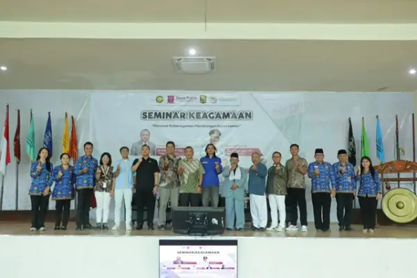 Badan Eksekutif Mahasiswa (BEM), NPU menggelar Seminar Keagamaan bertema “Merawat Keberagaman, Membangun Kebersamaan” pada Kamis, 17 Juli 2025. (Sumber Foto: Istimewa)
