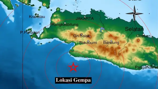 Badan Meteorologi Klimatologi dan Geofisika (BMKG) mencatat kekuatan gempa mencapai magnitudo 4,2. | Foto : BMKG