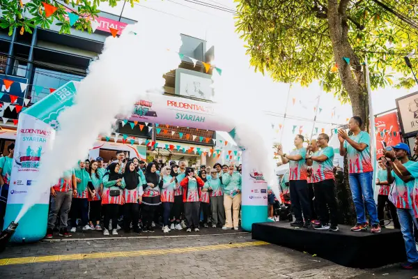 PT Prudential Sharia Life Assurance (Prudential Syariah) menyelenggarakan program Sukabumi Sehat: Satu Langkah Sejuta Manfaat belum lama ini. (Sumber : Istimewa)