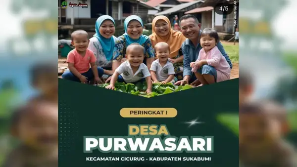 Desa Purwasari Sukabumi Raih Juara Pertama Penanganan Stunting Tingkat Jabar 2025 | Foto : DPMD Jabar
