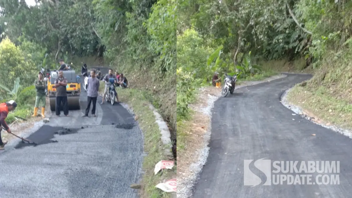 Dinas PU Sukabumi Tuntaskan Pengaspalan Jalan Cisolok–Gunungkaramat Sepanjang 475 Meter