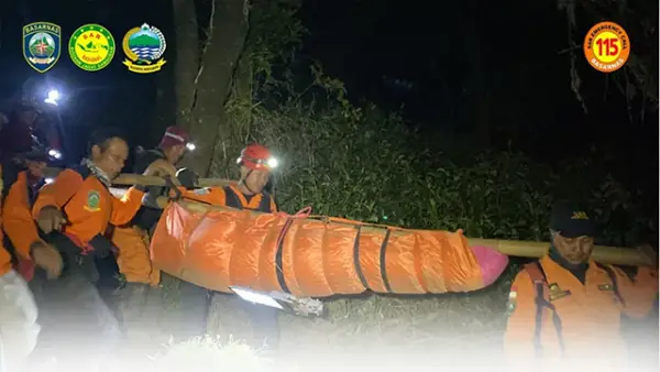 Seorang pendaki asal Sukabumi meninggal dunia saat mendaki Gunung Slamet via jalur Bambangan, Purbalingga. (Sumber : Kantor Sar Cilacap).