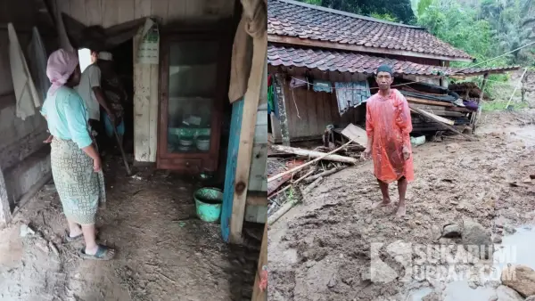 Kondisi di Kampung Cicapang, RT 4/1, Desa Bangbayang, Kecamatan Tegalbuleud, Kabupaten Sukabumi pascabanjir. (Sumber Foto: Istimewa)