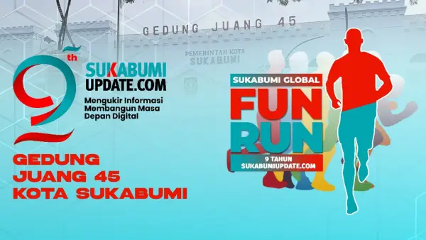 Poster digital event Sukabumi Global FUN RUN yang digelar sukabumiupdate.com.