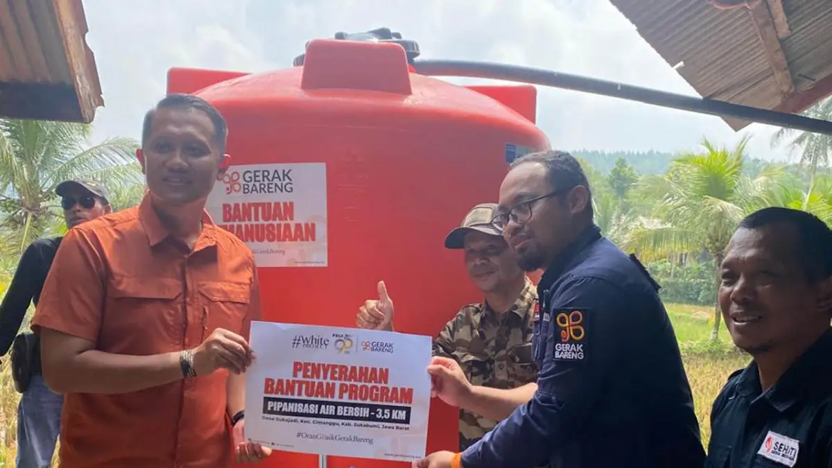 Bersama Gerak Bareng, Disperkim Sukabumi Resmikan Pipanisasi Air Bersih di Cimanggu