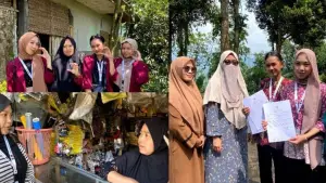Kegiatan KKN mahasiswa Nusa Putra University. | Foto: Istimewa