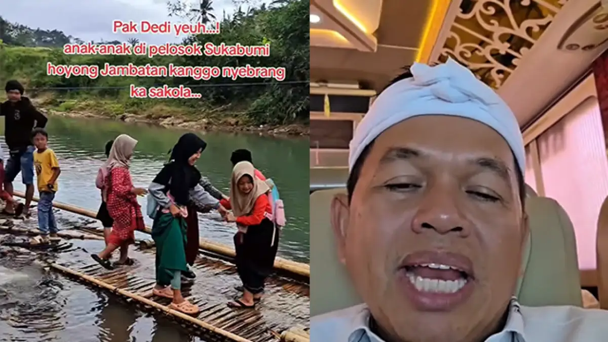 Dedi Mulyadi Siap Bangunkan Jembatan, Seruan Anak-anak Sukabumi yang Menyentuh Hati