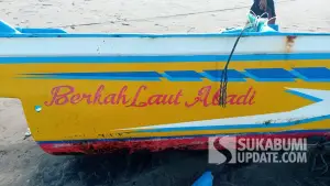 Salah satu perahu yang telah bersandar di wilayah pantai Tegalbuleud, Kabupaten Sukabumi, Rabu (6/8/2025). | Foto: Istimewa