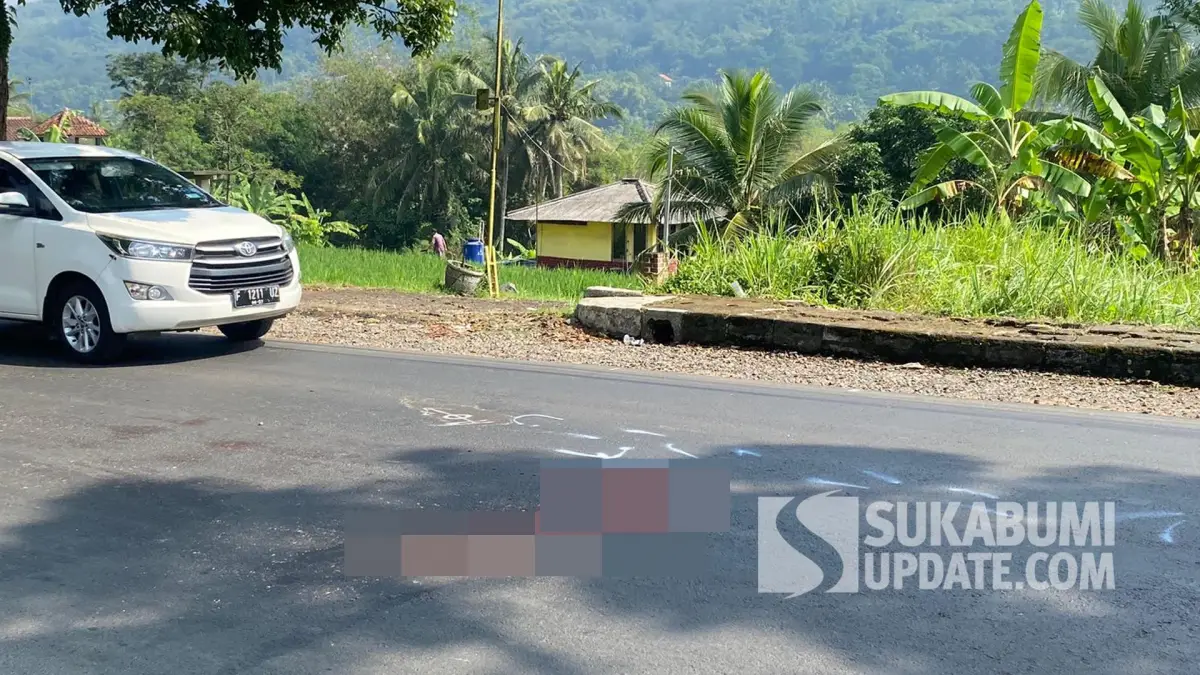 Pemotor Perempuan Tewas di Jalan Pelabuhan II Sukabumi, Warga Bahas Mobil Boks di Lokasi