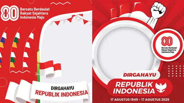 Yuk, pasang twibbon HUT RI ke-80 dan tunjukkan rasa banggamu jadi bagian dari bangsa Indonesia! (Sumber : twibbonize.com).