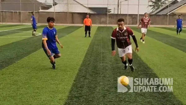 Pertandingan mini soccer persahabatan DKUKM melawan tim Kemenag Kabupaten Sukabumi. | Foto: Istimewa