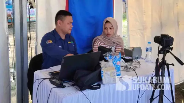 Pelayanan Disdukcapil Kabupaten Sukabumi di agenda Abdi Nagri Nganjang Ka Warga pada 1 Agustus 2025. | Foto: Istimewa