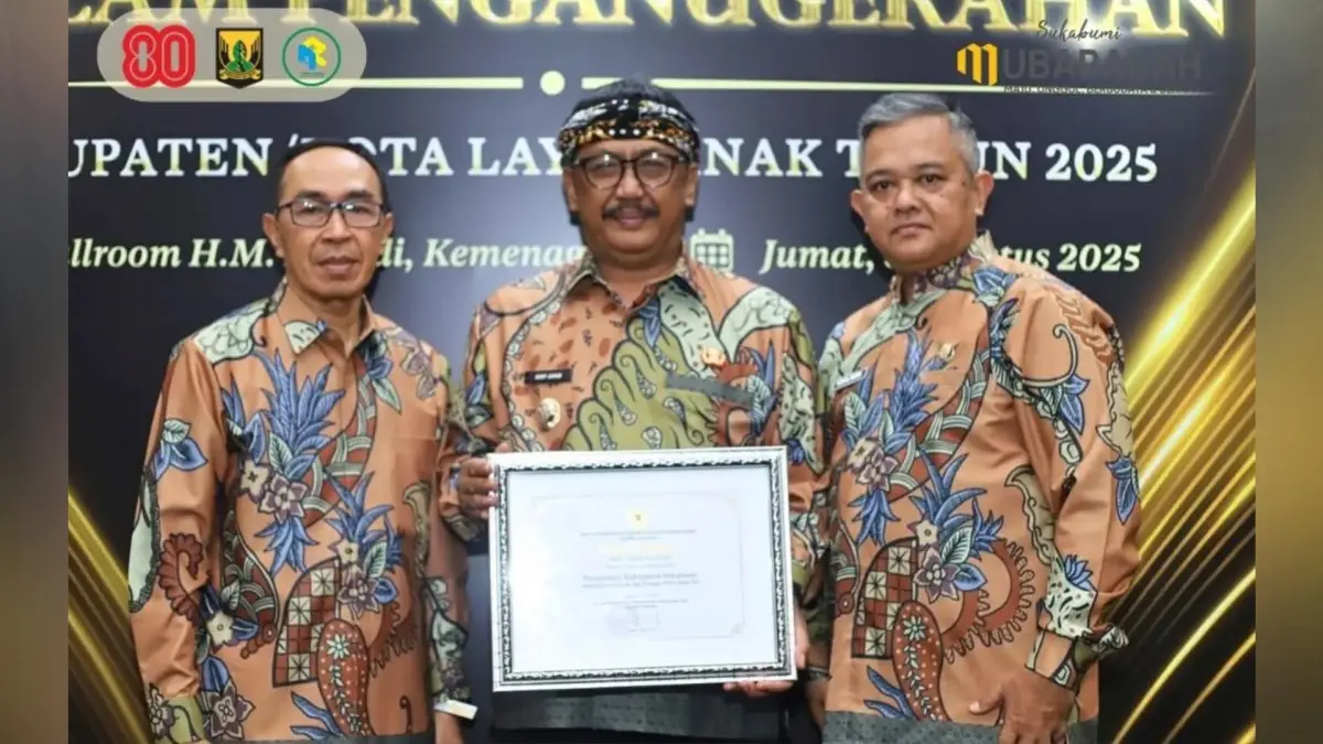 Komitmen Penuhi Hak Anak, Sukabumi Kembali Diganjar Penghargaan Kabupaten Layak Anak