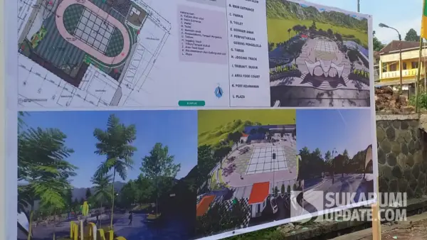DED proyek pembangunan alun-alun jampangtengah Kabupaten Sukabumi (Sumber: dok warga)