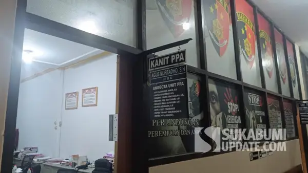 Ruang Unit PPA Satreskrim Polres Sukabumi. | Foto: SU/Ilyas Supendi