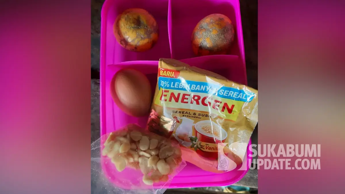 MBG di Cidolog Sukabumi Dinilai Tak Sepadan Anggaran, Isinya: Jeruk, Telur, Energen, dan Kacang