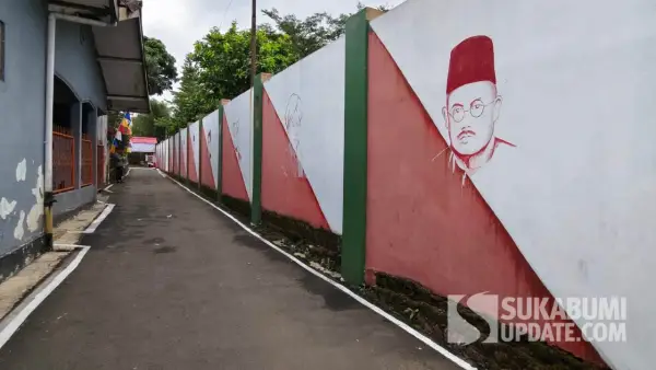 Mural Pahlawan Nasional di Gang Kept Mooh Iborappa di Kelurahan Gunungpuyuh Kota Sukabumi | Foto : Turangga Anom
