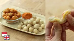 Cimol isi keju cemilan murah dan praktis yang bisa dibuat dirumah (Sumber : Youtube /@devinahermawan)
