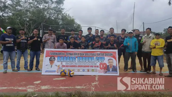 Pemdes Cidolog Sukabumi menggelar turnamen olahraga antar kedusunan untuk memeriahkan HUT ke-80 RI. (Sumber Foto: Pemdes Cidolog)
