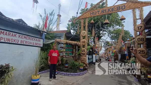 Suasana di Kampung Tipar RT 02/07 Kelurahan/Kecamatan Palabuhanratu, Kabupaten Sukabumi. | Foto: SU/Ilyas Supendi