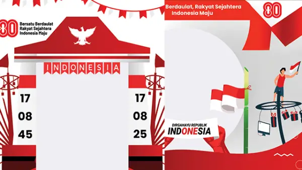 Meriahkan HUT RI ke-80 dengan cara sederhana tapi penuh makna! Yuk pasang foto profil dengan Twibbon bertema kemerdekaan. (Sumber : twibbonize.com).