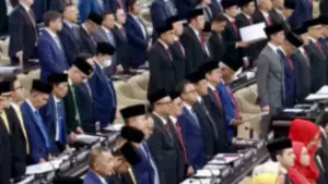 Pelantikan DPR RI 2024 - 2029. Gaji dan tunjangan para wakil rakyat ini kembali disorot (Sumber: dok youtube sekpres)