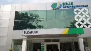 Kantor BPJS Ketenagakerjaan Cabang Sukabumi. | Foto: SU/Asep Awaludin