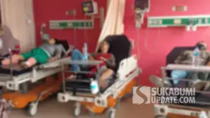 Ketiga korban kecelakaan bus di Tol Bocimi asal Kabupaten Sukabumi saat dirawat di RSUD Ciawi. | Foto: Istimewa