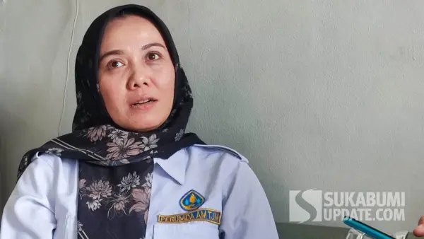 Tellyana Demorani, Kepala Perumdam TJM Sukabumi Cabang Kalapanunggal | Foto : Ibnu Sanubari