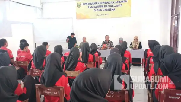 Penyuluhan bimbingan jabatan di SMK Ganesha, Kabupaten Sukabumi, Jumat (8/8/2025). | Foto: Istimewa