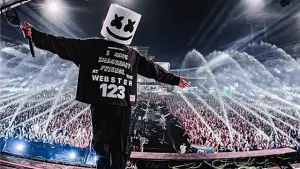 Marshmello merupakan salah satu Musisi bertopeng legendaris yang mengukir sejarah! Ini dia misteri di balik The Residents hingga kegilaan Slipknot. (Sumber : Facebook Marshmello).