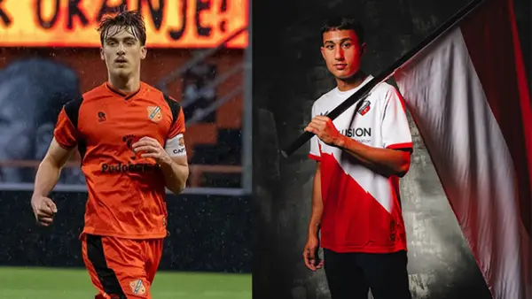 Mauro Zijlstra dan Miliano Jonathans yang selangkah lagi akan menjadi WNI dan memiliki kesempatan untuk memperkuat Timnas Indonesia. (Sumber : Instagram/@maurozijlstra/@fc_utrecht).