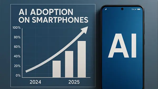 Ilustrasi - Dominasi AI dari 2024 Masih Kuat pada Tren Smartphone 2025, HP-HP dengan AI Adption banyak muncul. (Sumber : AI/ChatGPT).