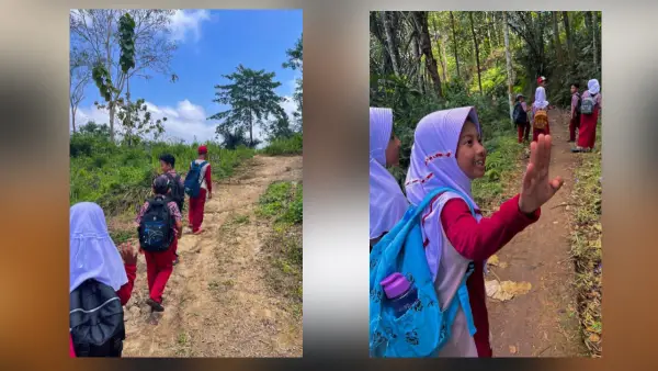 Perjuangan pelajar di Tapal Batas Sukabumi yang sering terlupakan (Sumber: dok Dinda Aulia Rustandi)