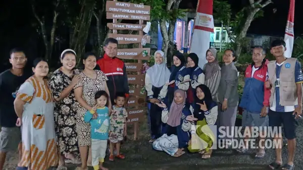 KKM STKIP Bina Mutiara Sukabumi di Kampung Tajur, Desa Ciracap. | Foto: Istimewa